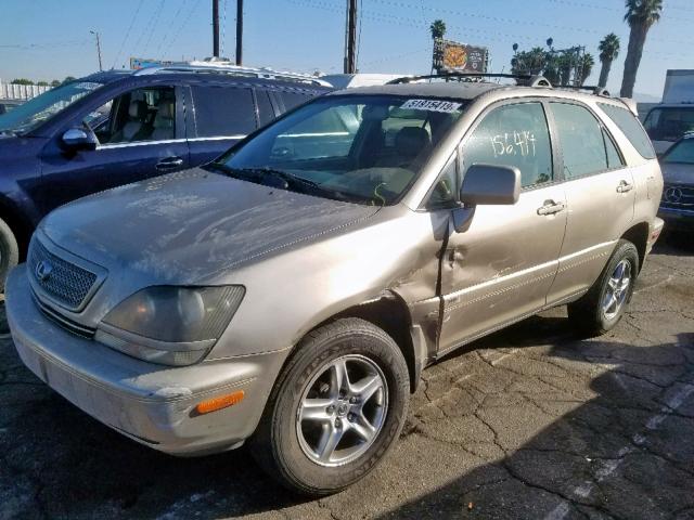 JTJGF10U220148169 - 2002 LEXUS RX 300 GOLD photo 2