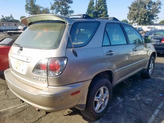 JTJGF10U220148169 - 2002 LEXUS RX 300 GOLD photo 4