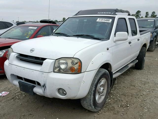 1N6ED27T12C388280 - 2002 NISSAN FRONTIER C WHITE photo 2