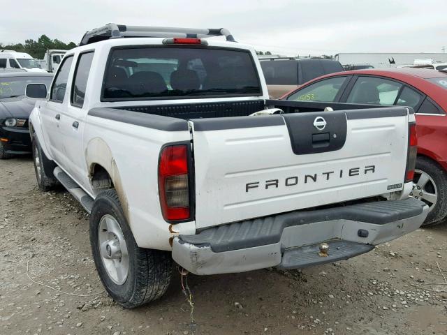 1N6ED27T12C388280 - 2002 NISSAN FRONTIER C WHITE photo 3