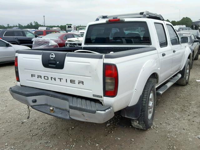 1N6ED27T12C388280 - 2002 NISSAN FRONTIER C WHITE photo 4