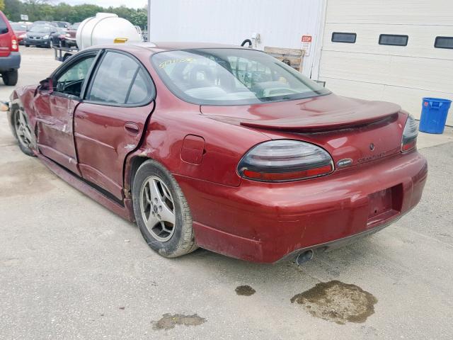 1G2WP52K62F175309 - 2002 PONTIAC GRAND PRIX Қызыл фото 3