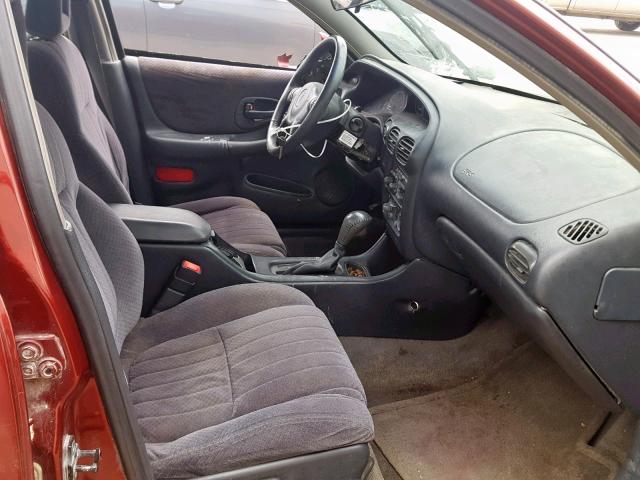 1G2WP52K62F175309 - 2002 PONTIAC GRAND PRIX Қызыл фото 5
