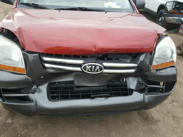 KNDJF724577447033 - 2007 KIA SPORTAGE L RED photo 9