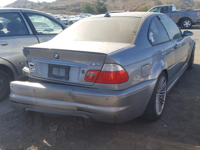 WBSBL93454PN57933 - 2004 BMW M3 SILVER photo 4