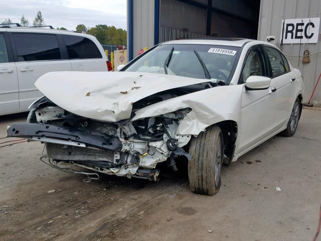 1HGCP3F88BA006179 - 2011 HONDA ACCORD EXL WHITE photo 2