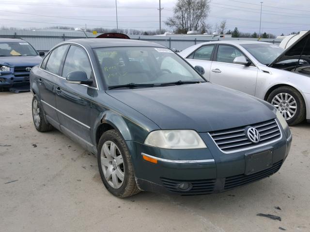 WVWAE63B85P017603 - 2005 VOLKSWAGEN PASSAT GLS GREEN photo 1