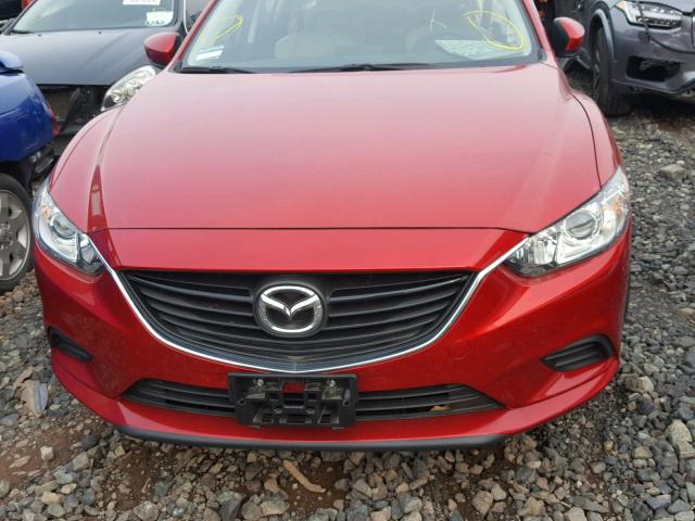 JM1GL1V50H1148218 - 2017 MAZDA 6 TOURING RED photo 7