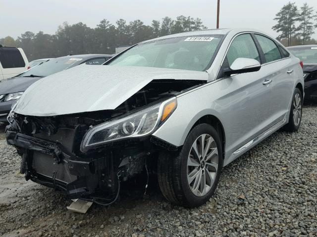 5NPE34AF9GH435829 - 2016 HYUNDAI SONATA SPO SILVER photo 2