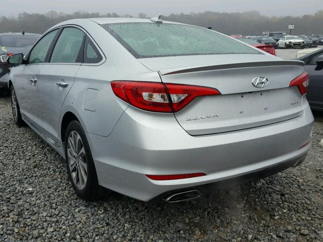 5NPE34AF9GH435829 - 2016 HYUNDAI SONATA SPO SILVER photo 3