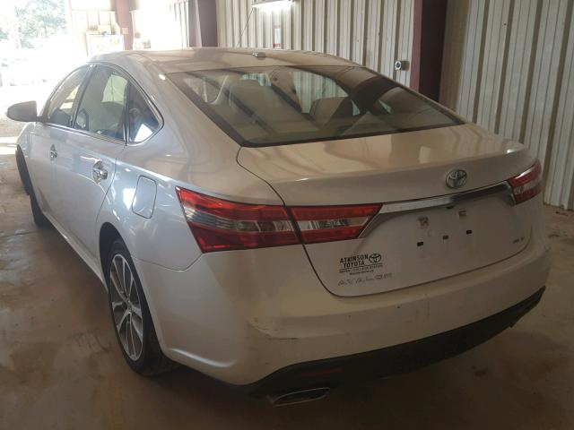 4T1BK1EB4FU172077 - 2015 TOYOTA AVALON XLE WHITE photo 3
