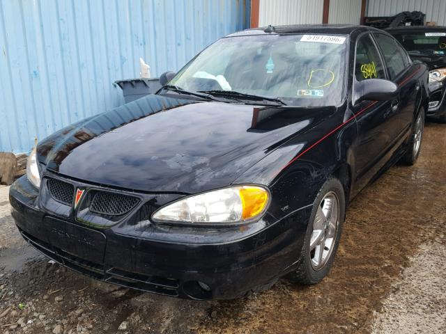 1G2NF52E73M593531 - 2003 PONTIAC GRAND AM S BLACK photo 2