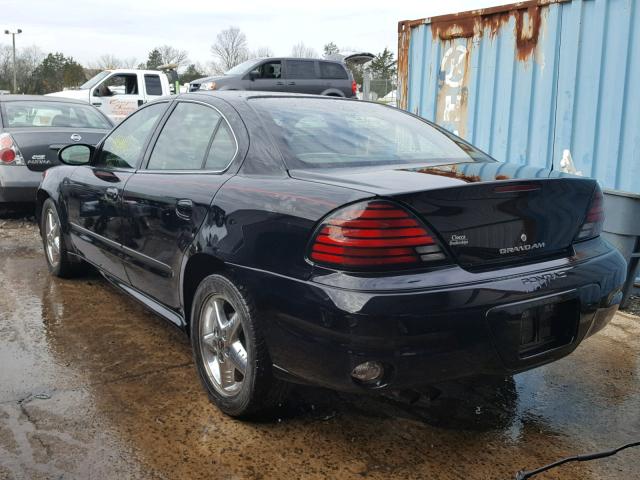 1G2NF52E73M593531 - 2003 PONTIAC GRAND AM S BLACK photo 3