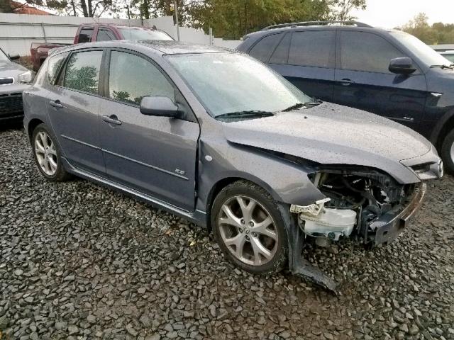 JM1BK344381783631 - 2008 MAZDA 3 HATCHBAC GRAY photo 1