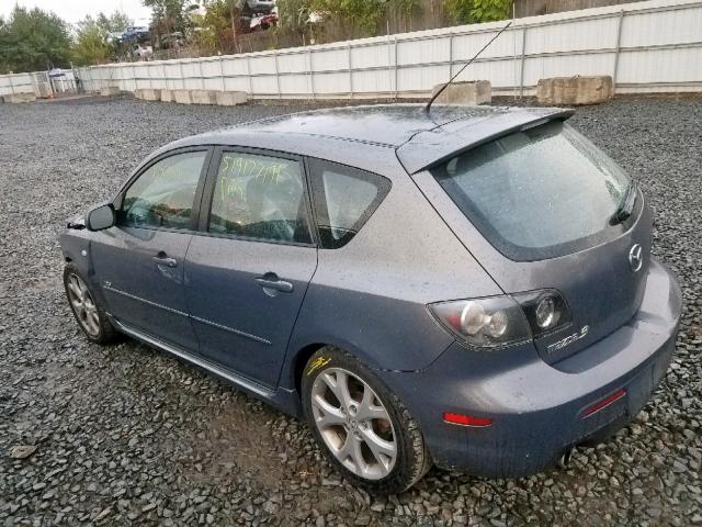 JM1BK344381783631 - 2008 MAZDA 3 HATCHBAC GRAY photo 3