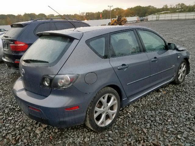 JM1BK344381783631 - 2008 MAZDA 3 HATCHBAC GRAY photo 4