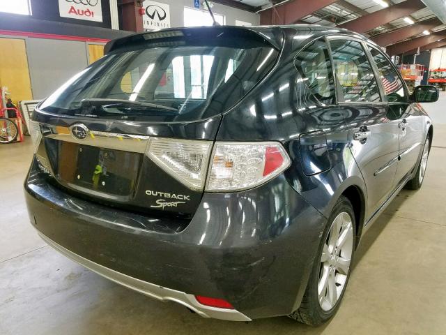 JF1GH63659H818466 - 2009 SUBARU IMPREZA OU BLACK photo 4