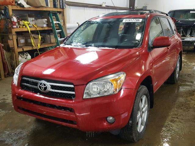 JTMBD31V976023602 - 2007 TOYOTA RAV4 LIMIT RED photo 2