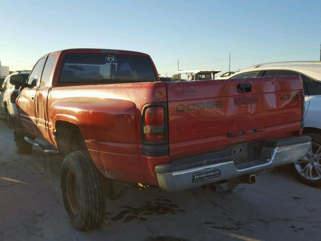 3B7MF33C72M239679 - 2002 DODGE RAM 3500 RED photo 3