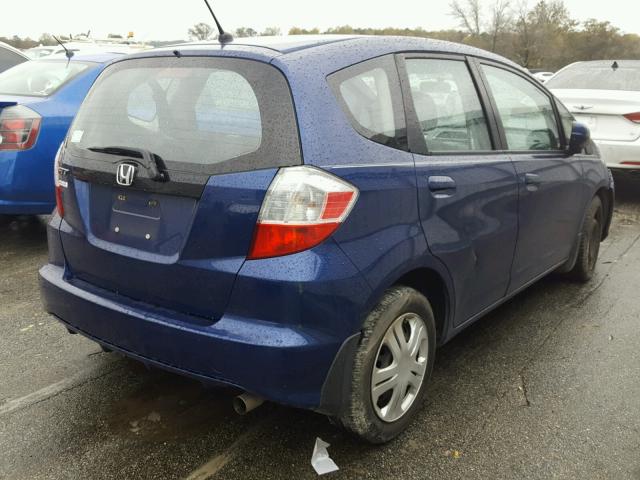 JHMGE8H33DC030111 - 2013 HONDA FIT BLUE photo 4