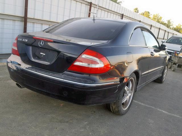 WDBTJ65J13F043860 - 2003 MERCEDES-BENZ CLK 320C BLACK photo 4