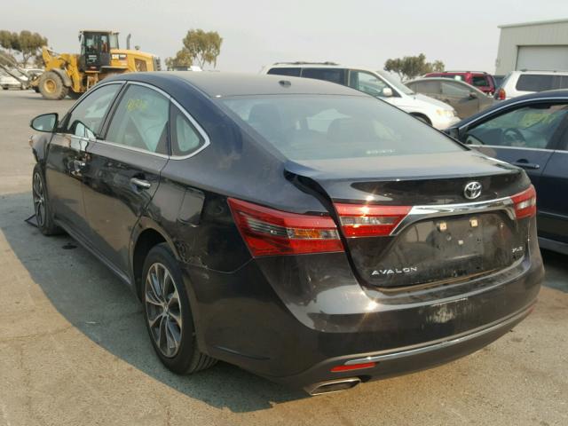 4T1BK1EB6GU211625 - 2016 TOYOTA AVALON XLE BLACK photo 3