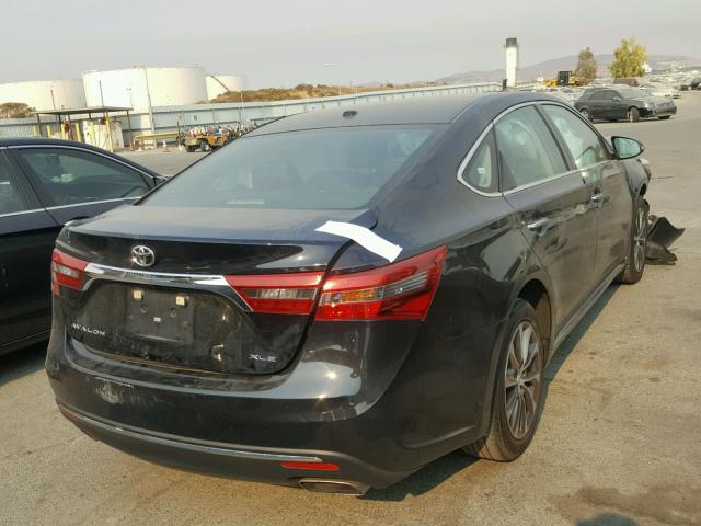 4T1BK1EB6GU211625 - 2016 TOYOTA AVALON XLE BLACK photo 4