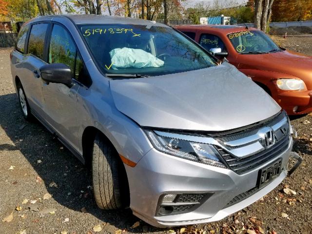 5FNRL6H25JB067882 - 2018 HONDA ODYSSEY LX GRAY photo 1