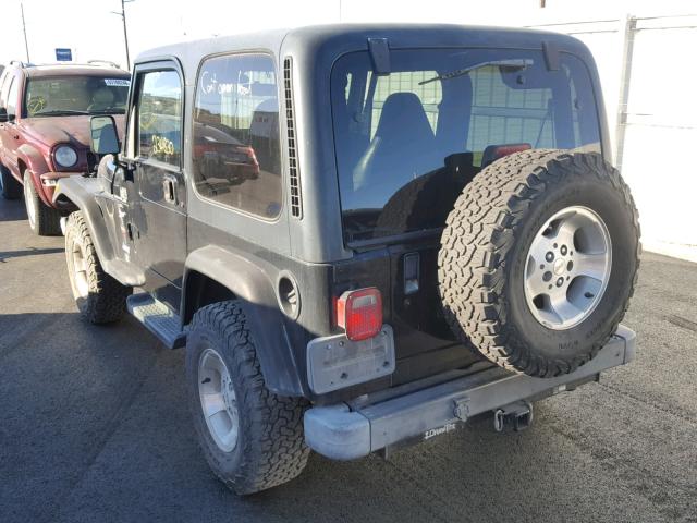 1J4FA49S41P313493 - 2001 JEEP WRANGLER / BLACK photo 3