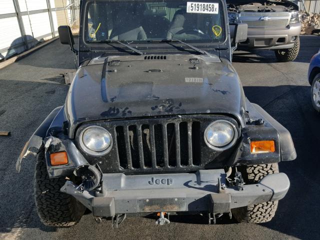 1J4FA49S41P313493 - 2001 JEEP WRANGLER / BLACK photo 7