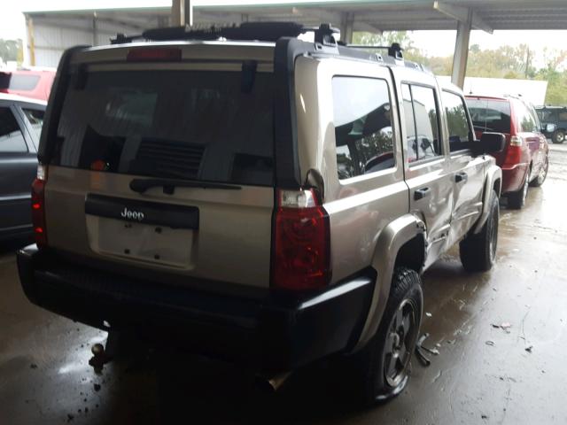 1J8HH48N46C248111 - 2006 JEEP COMMANDER GOLD photo 4