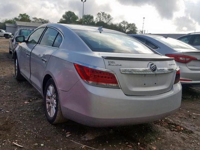 1G4GC5ER0CF216261 - 2012 BUICK LACROSSE SILVER photo 3