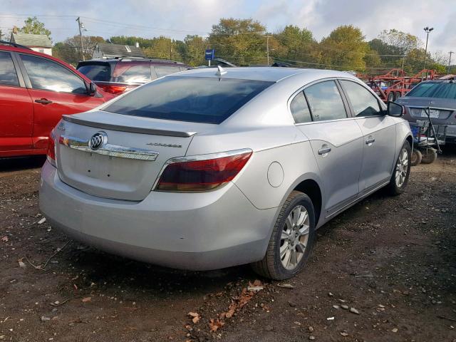 1G4GC5ER0CF216261 - 2012 BUICK LACROSSE SILVER photo 4