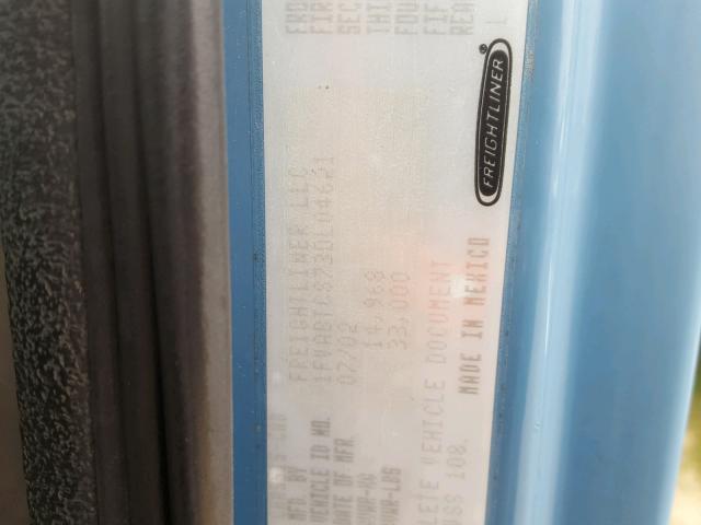 1FVABTCS73DL04621 - 2003 FREIGHTLINER MEDIUM CON BLUE photo 10
