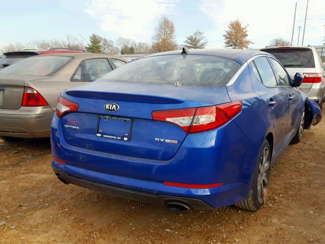 5XXGR4A6XDG218661 - 2013 KIA OPTIMA SX BLUE photo 4