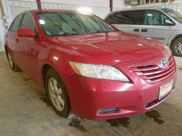 4T4BE46K67R003726 - 2007 TOYOTA CAMRY CE RED photo 1