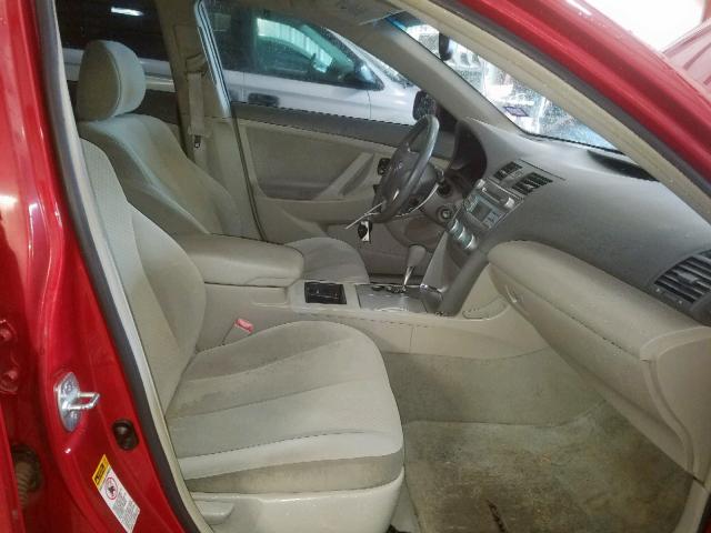 4T4BE46K67R003726 - 2007 TOYOTA CAMRY CE RED photo 5