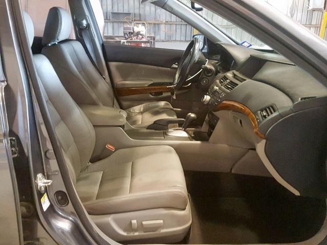 1HGCP2F83BA008495 - 2011 HONDA ACCORD EXL GRAY photo 5