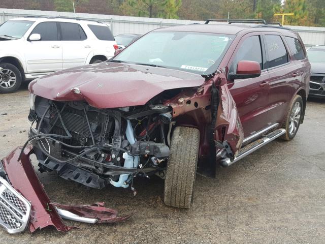 1C4RDHAGXHC956442 - 2017 DODGE DURANGO SX BURGUNDY photo 2