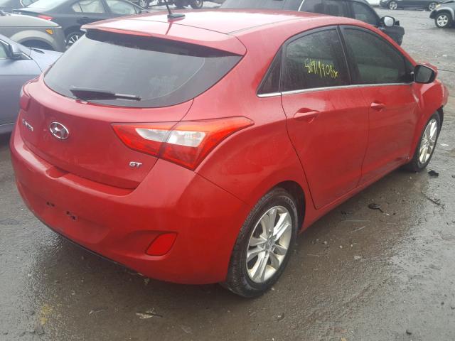 KMHD35LH9FU241107 - 2015 HYUNDAI ELANTRA GT RED photo 4