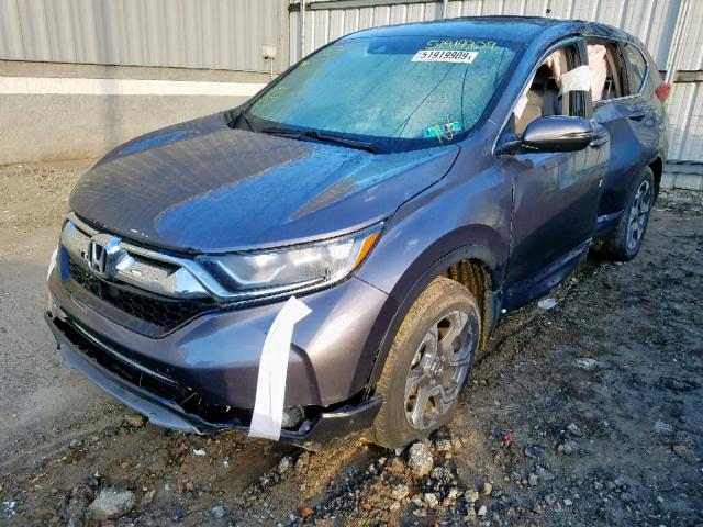 7FARW2H87JE076379 - 2018 HONDA CR-V EXL CHARCOAL photo 2