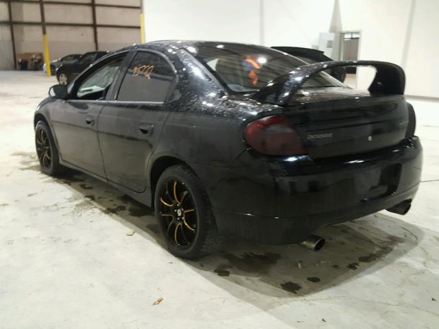 1B3AS66S05D259826 - 2005 DODGE NEON SRT-4 BLACK photo 3