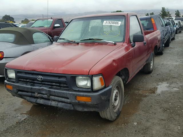 JT4RN81AXN0087525 - 1992 TOYOTA PICKUP 1/2 RED photo 2