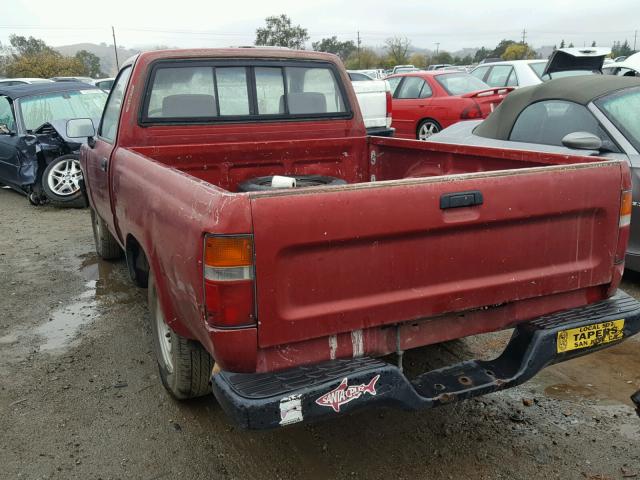 JT4RN81AXN0087525 - 1992 TOYOTA PICKUP 1/2 RED photo 3