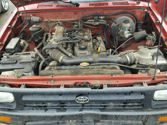 JT4RN81AXN0087525 - 1992 TOYOTA PICKUP 1/2 RED photo 7