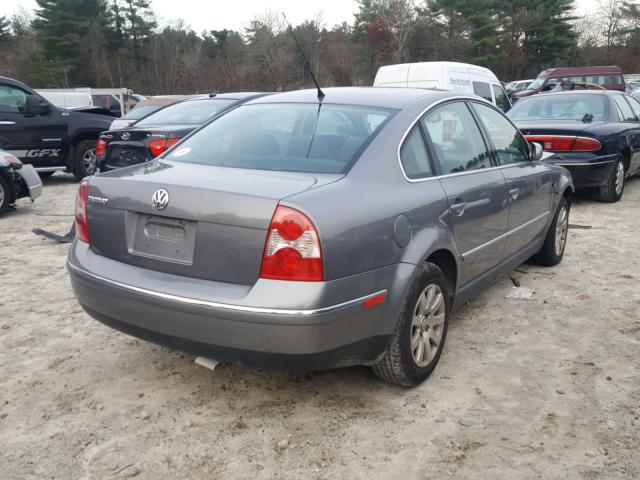 WVWPD63B23P330091 - 2003 VOLKSWAGEN PASSAT GLS GRAY photo 4