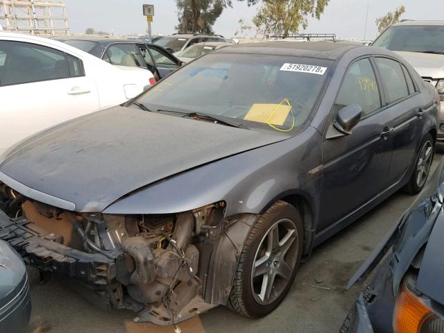 19UUA66255A066766 - 2005 ACURA TL GRAY photo 2