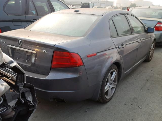 19UUA66255A066766 - 2005 ACURA TL GRAY photo 4