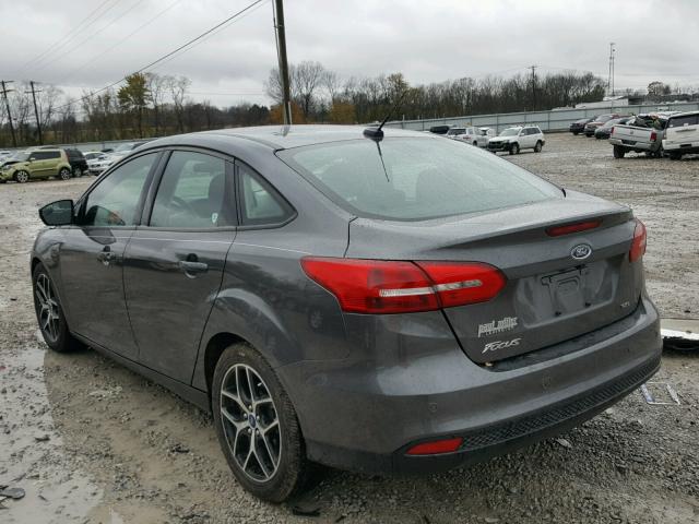 1FADP3H28HL222192 - 2017 FORD FOCUS SEL CHARCOAL photo 3