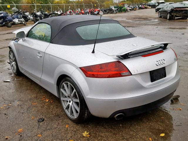 TRURD38J481049725 - 2008 AUDI TT 3.2 QUA SILVER photo 3